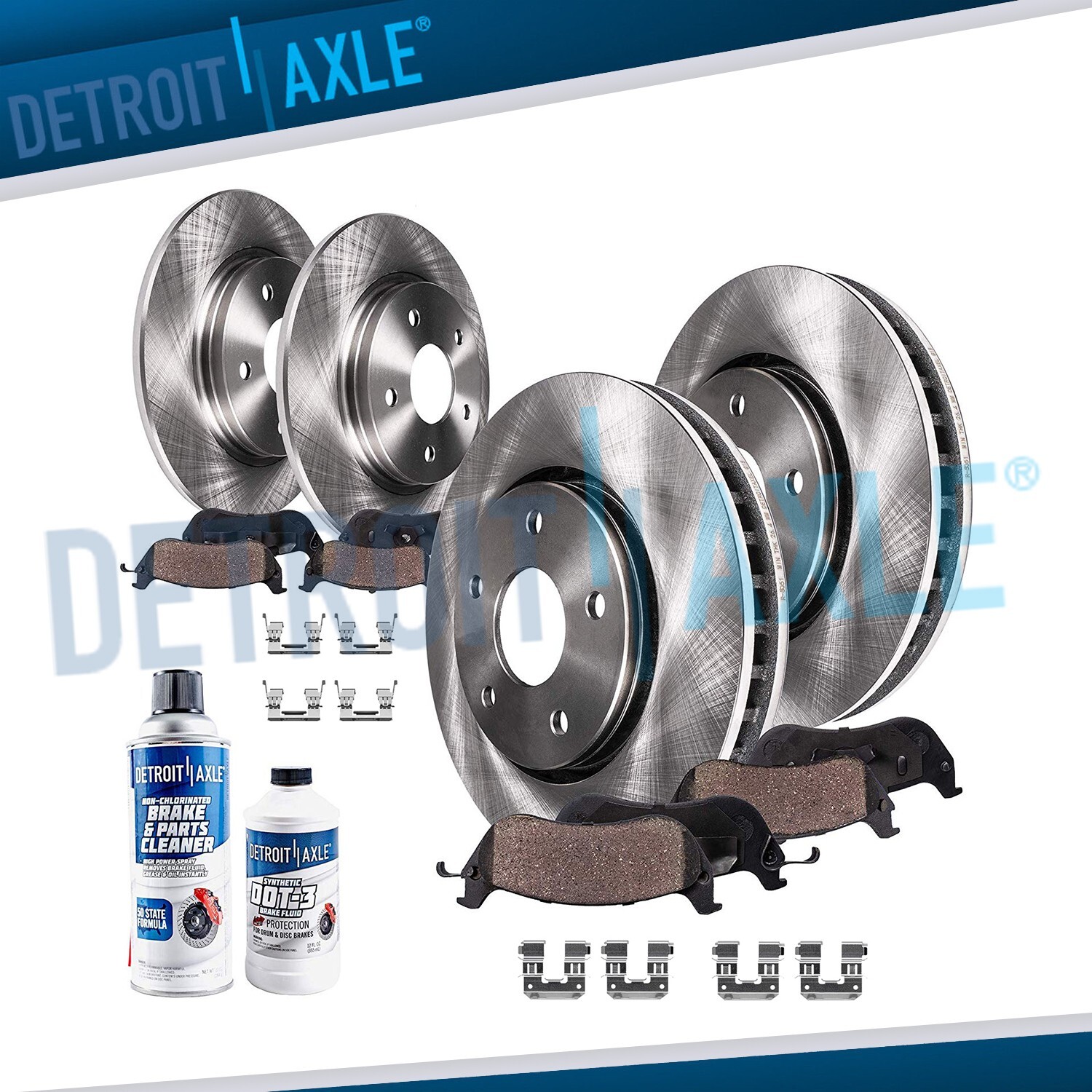 293mm Front Rear Rotors + Brake Pads for Subaru Foreste Crosstrek XV Crosstrek