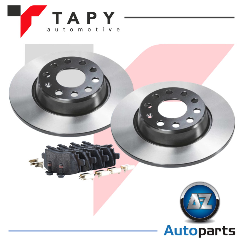 For VW – Golf MK5 2.0D 2005-2009 Rear 282mm Solid Brake Discs and Pads Tapy