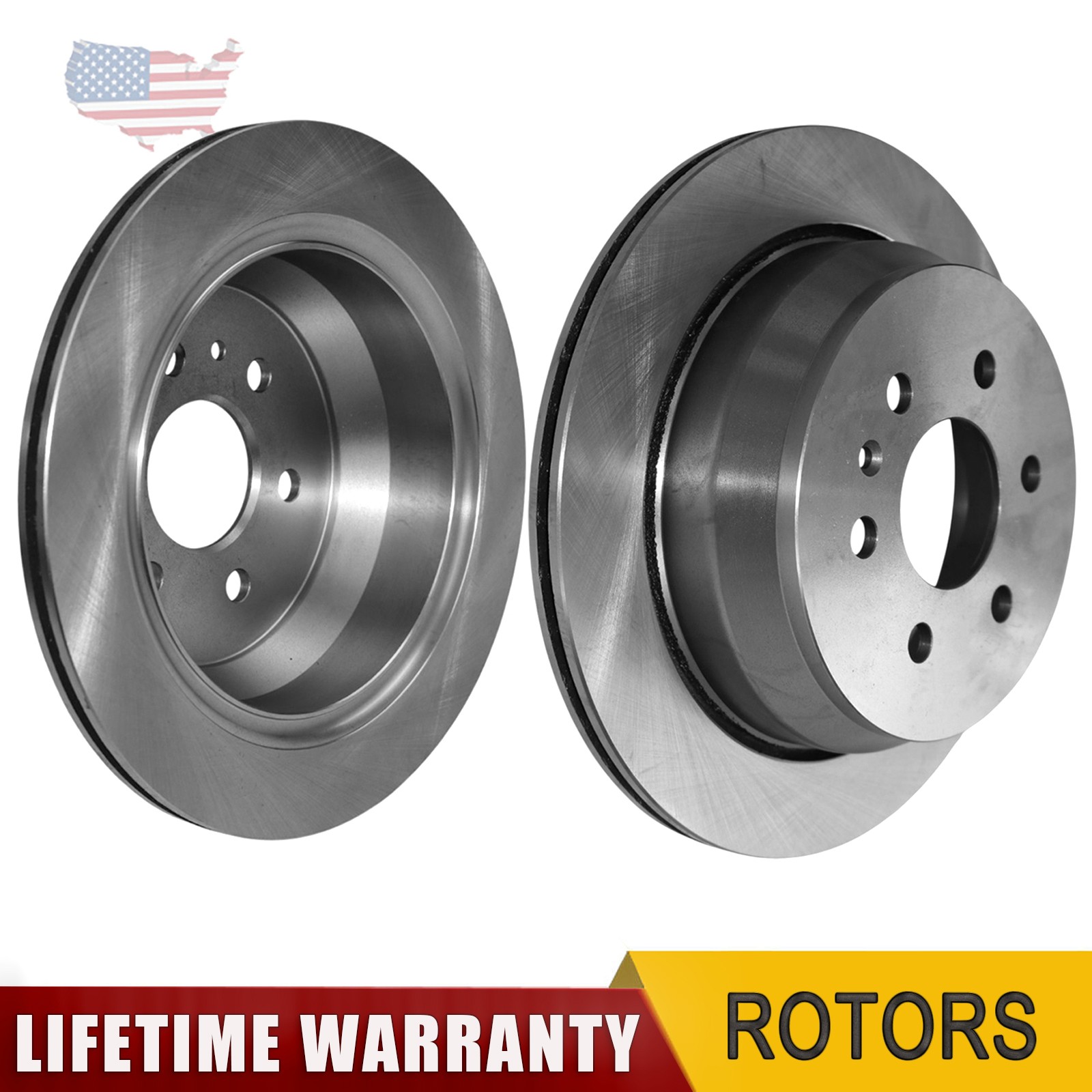 2Pcs 324mm Rear Disc Brake Rotors for Chevrolet Colorado GMC Canyon 2015-2022