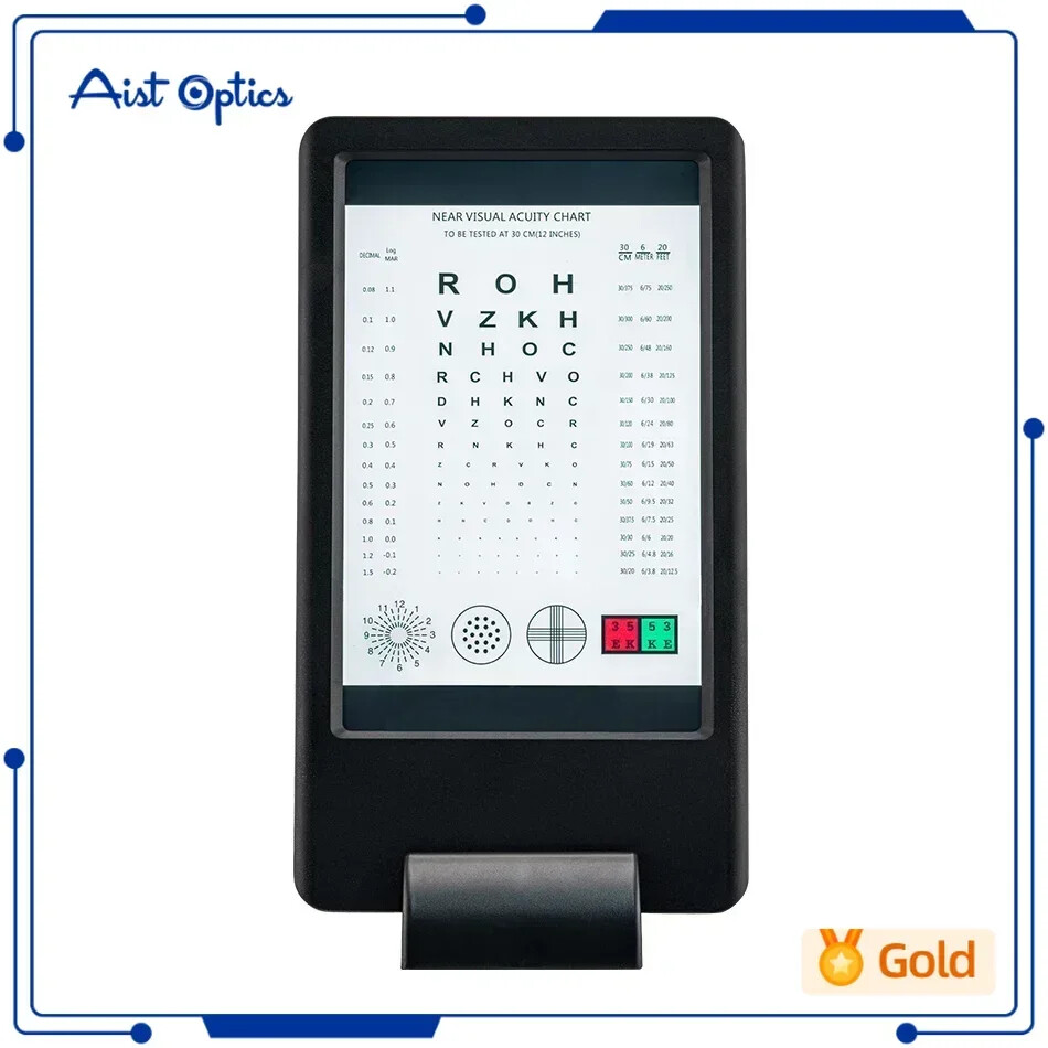 Rechargeable 30cm Myopia Tester Chart with AC Adapter Double Sided Display