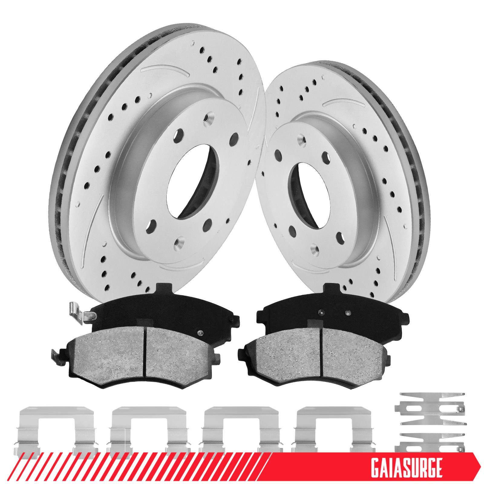 257mm Front Disc Brake Rotors & Ceramic Pads for Hyundai Elantra 2002-2005 2.0L