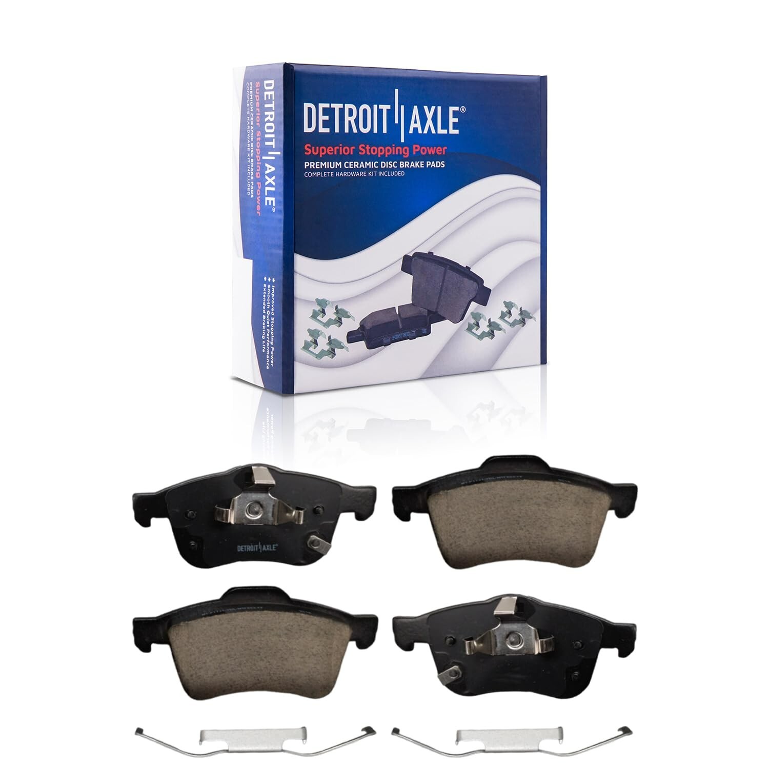 305mm Front Disc Brake Rotors Ceramic Brake Pads Kit for 2014 – 2020 FIAT 500L