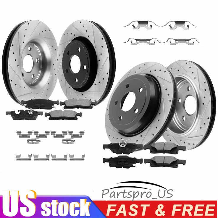 320mm Front Rear Disc Rotors and Ceramic Pads for 300 Challenger Magnum Charger