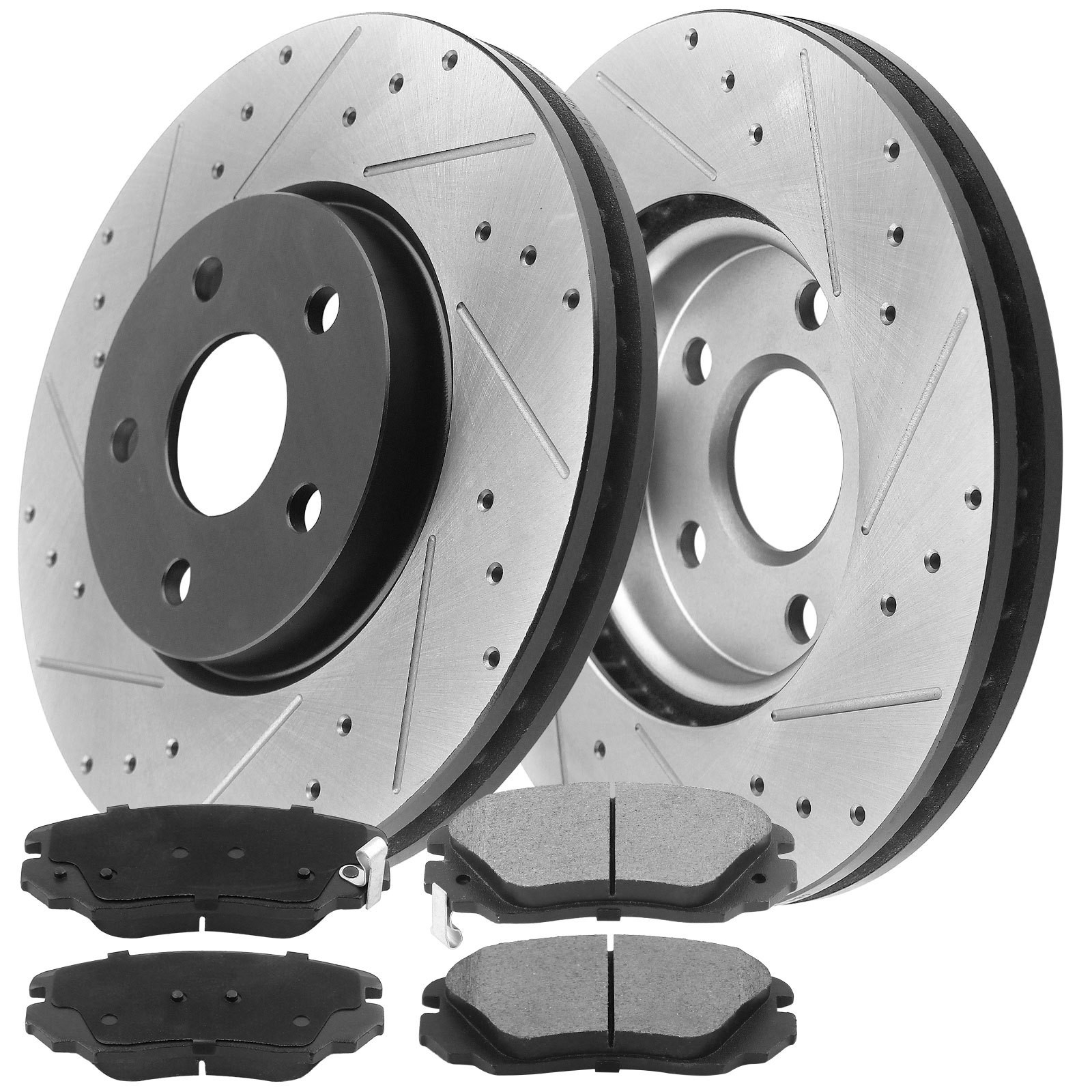 For Chevrolet Equinox GMC Terrain Brake Rotors with Pads Rear 2010-2017 303mm