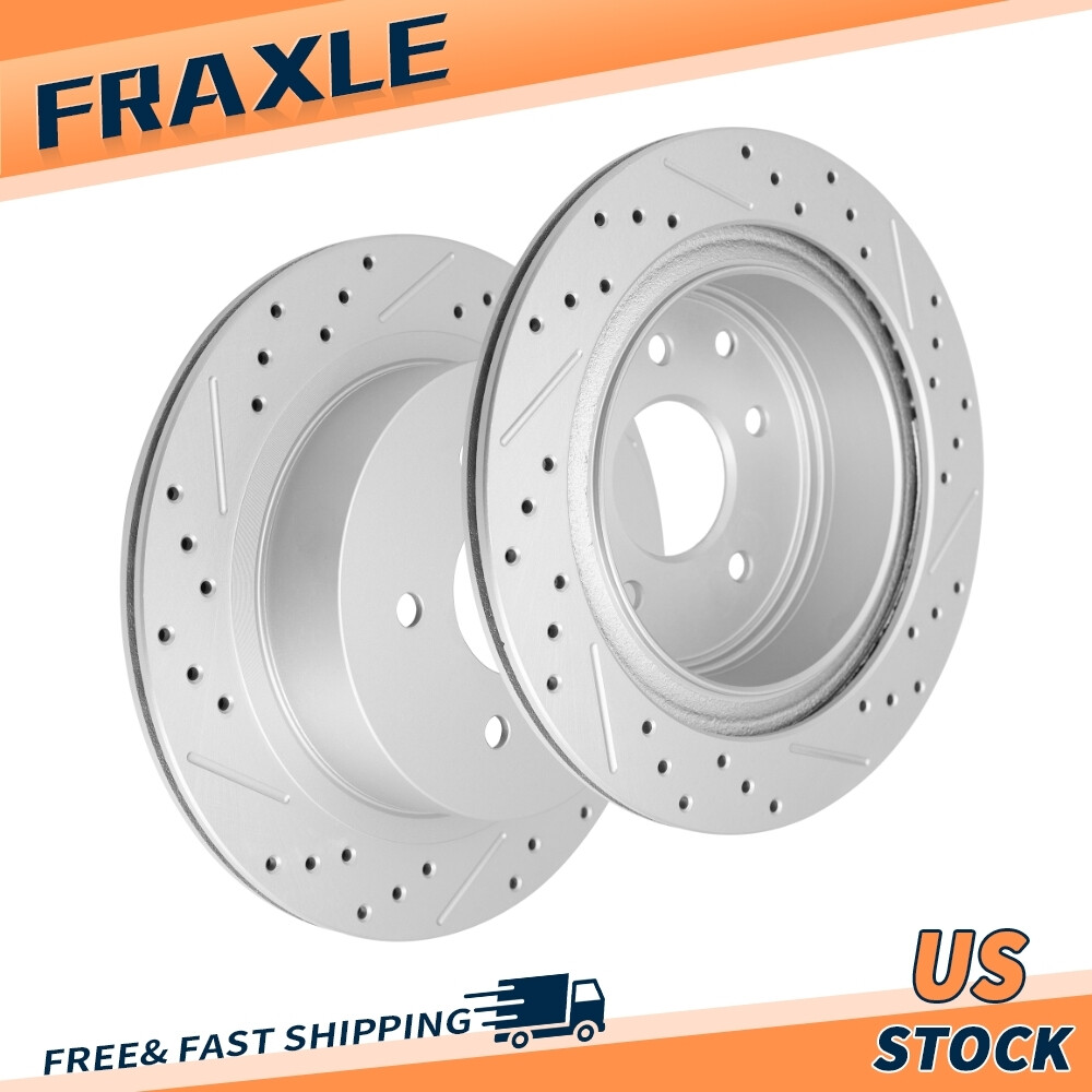 Rear Disc Drilled Brake Rotors for Nissan Rogue 350Z Juke X-Trail Infiniti G35