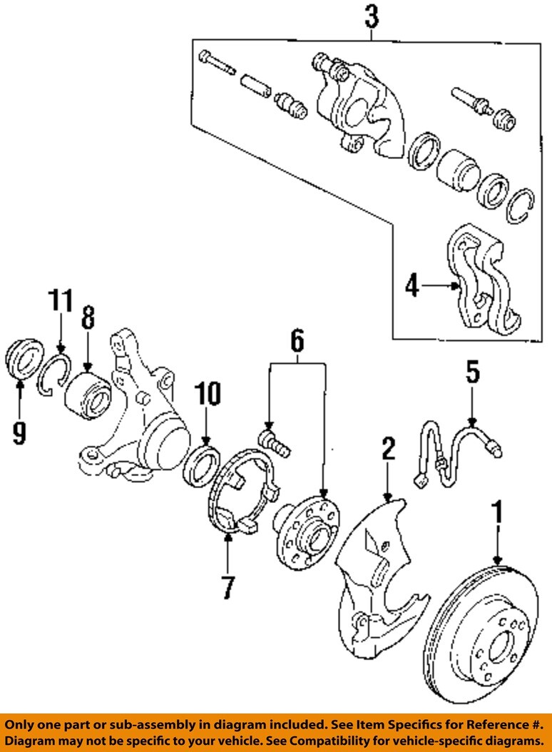 SUBARU OEM 91-16 BRZ Front Suspension Brake Components-Rotor 26300AE071