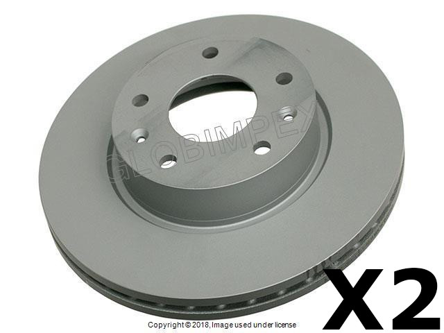 For LAND ROVER (2002-2005) Brake Disc Rotor FRONT LEFT AND RIGHT ATE COATED