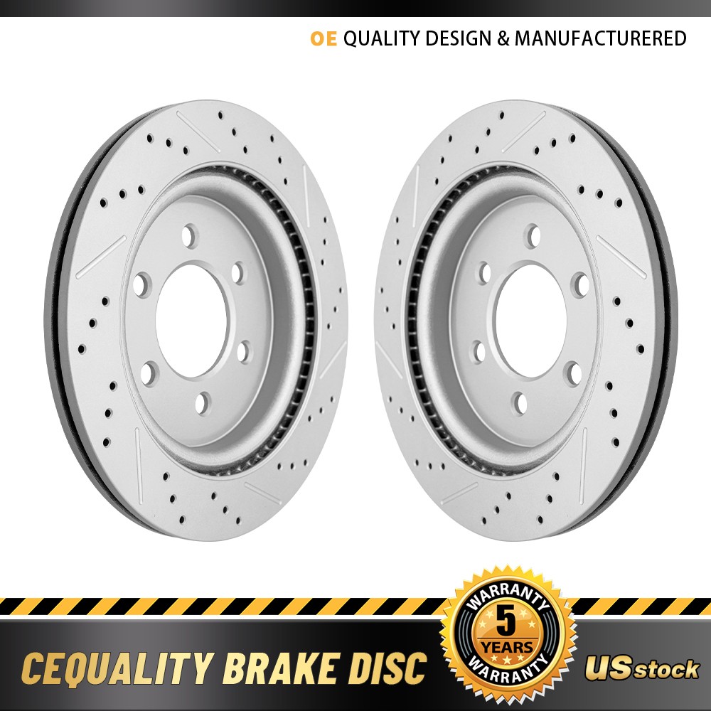 336mm Rear Drilled Rotors for Navigator Ford F-150 Expedition Lobo 2018 – 2020