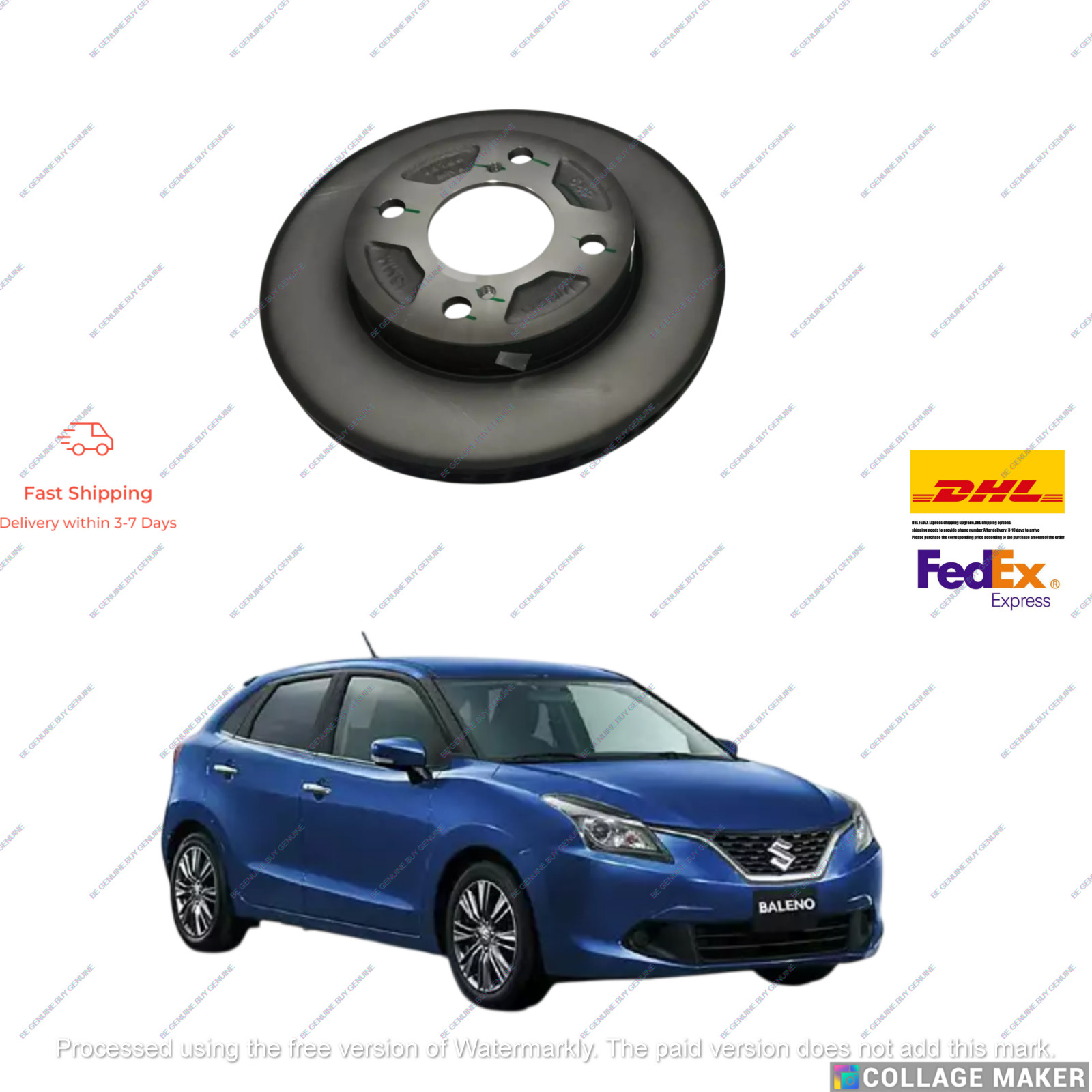 55311M68P00 Front Disc Brake For Suzuki Baleno 2015-2022 Model Oem Genuine