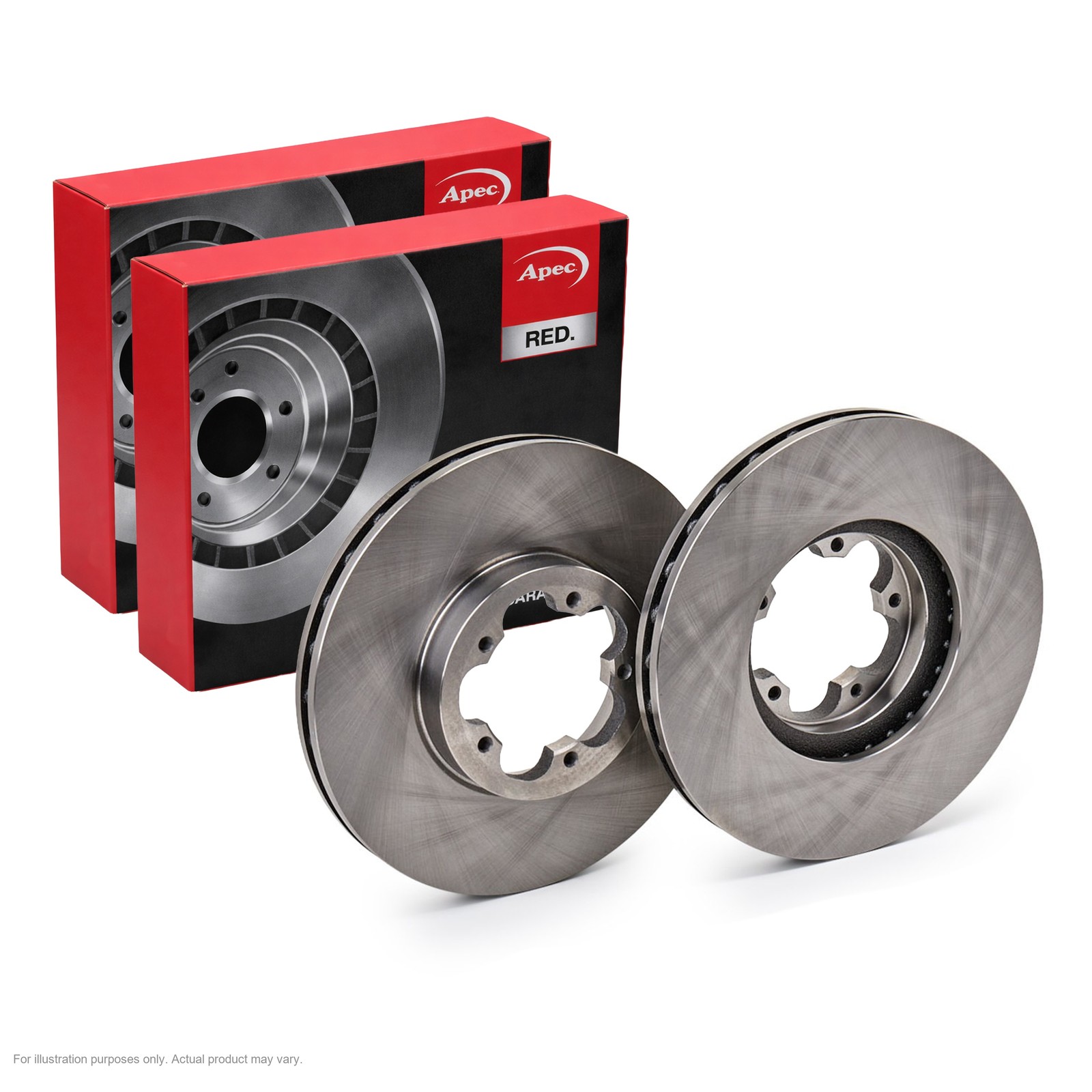 2X APEC Front Brake Discs for FORD TRANSIT Platform/Chassis 300mm Vented DSK2427