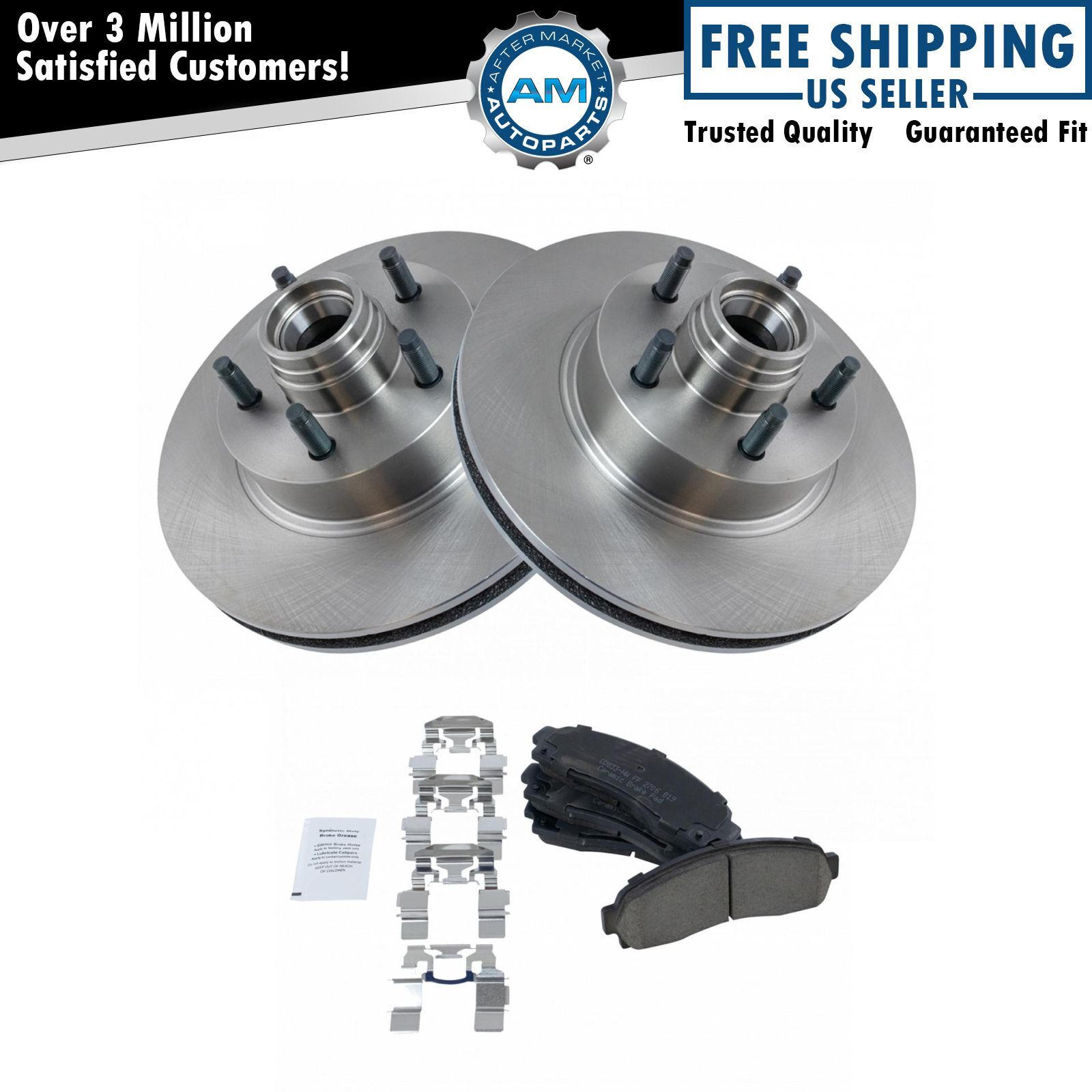 Front Brake Pad & Rotor Kit Brake Rotor For 2003-2011 Ford Ranger