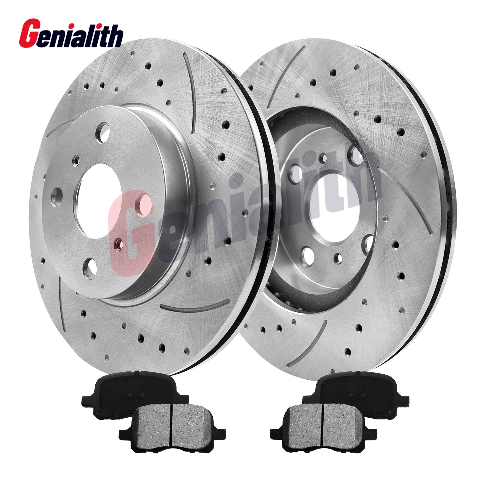 Front Disc Rotors Ceramic Brake Pads for 1998 – 2002 Chevy Prizm Toyota Corolla