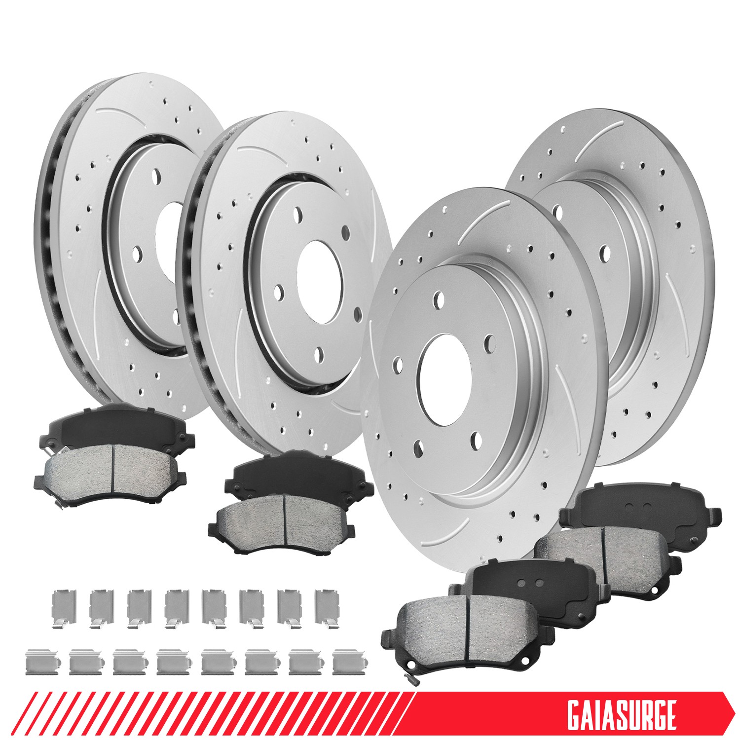 302mm Front 305mm Rear Brake Rotors Pads for Town Country Grand Caravan Journey