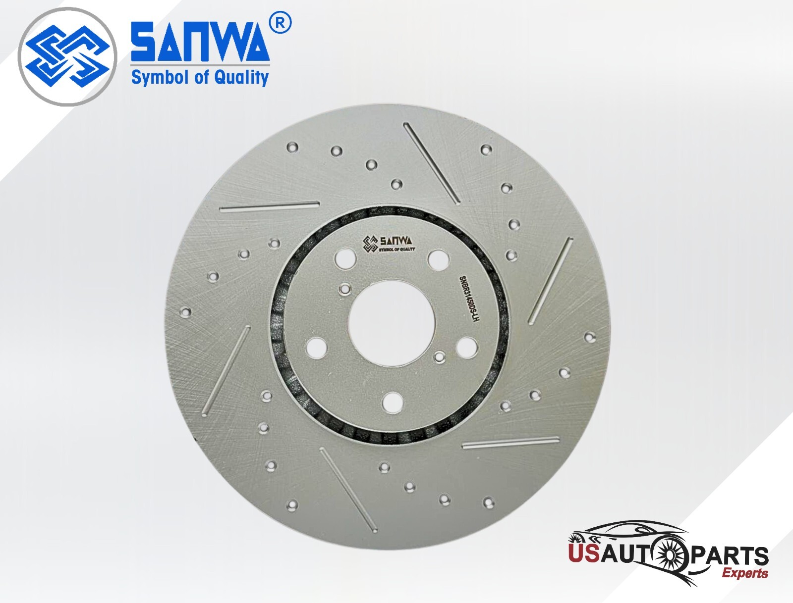 FRONT LH BRAKE ROTOR VENTED &GEOMET COATED D&S 334 MM FOR LEXUS IS350 06-21 3.5L