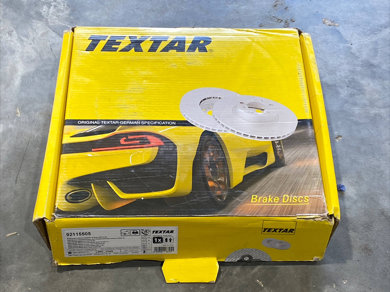 Textar Pro Plus 92115505 19.4 mm High Carbon Internally Vented Disc Brake New