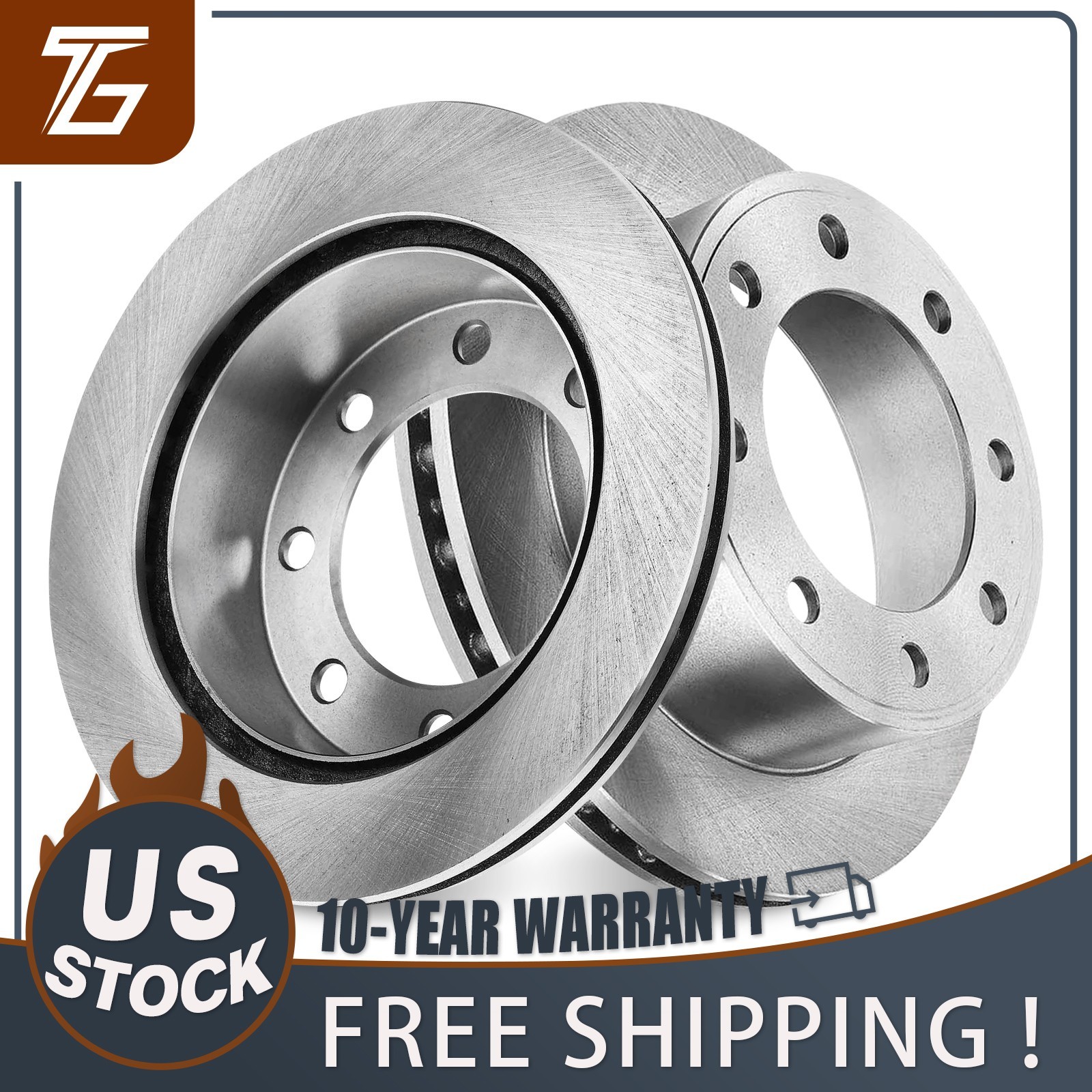 12.83 in (326mm) Rear Brake Rotor for 1999 – 2004 Ford F-250 Super Duty 8-Lug