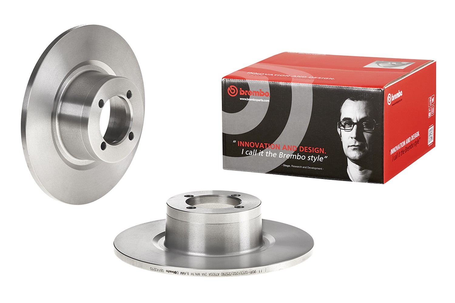 Brembo Front Left or Right Solid 240mm 4 Lugs Disc Brake Rotor For BMW E10