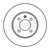 2x Brake Discs Pair Solid fits VW GOLF Mk3 1.8 Front 93 to 02 256mm Set B&B New
