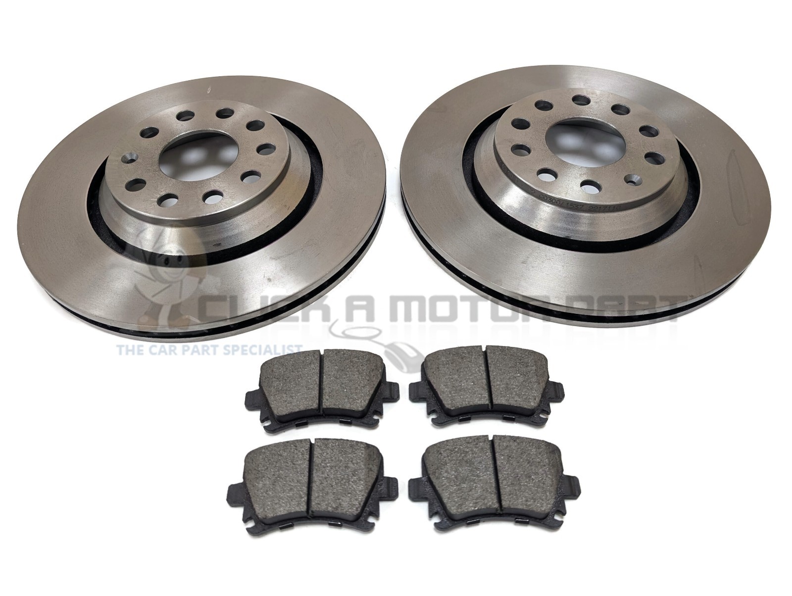 AUDI S3 2.0 QUATTRO 2005-2012 REAR 2 BRAKE DISCS AND PADS SET