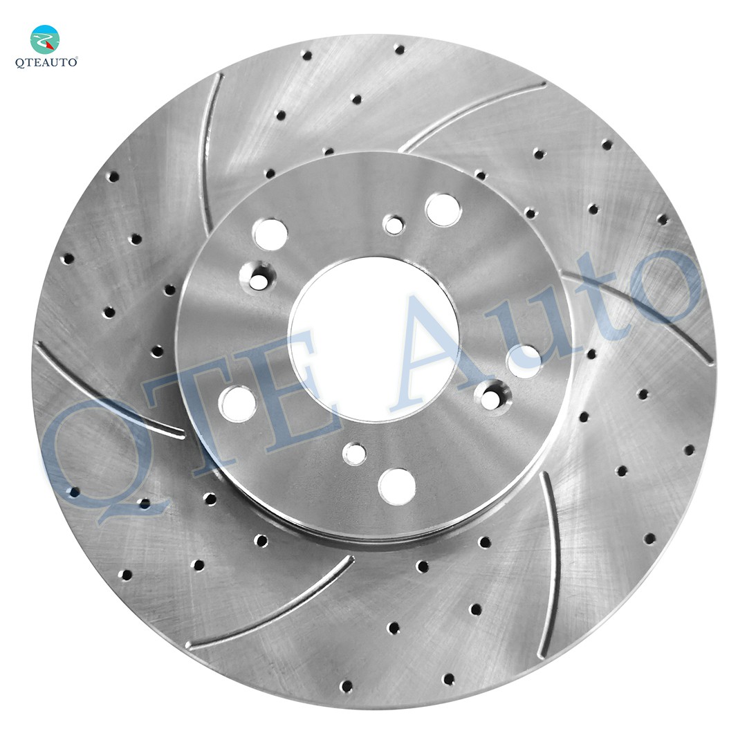 4PC 282mm Front-Rear Drilled Slotted Brake Disc Rotors For 2002-2004 Honda CR-V