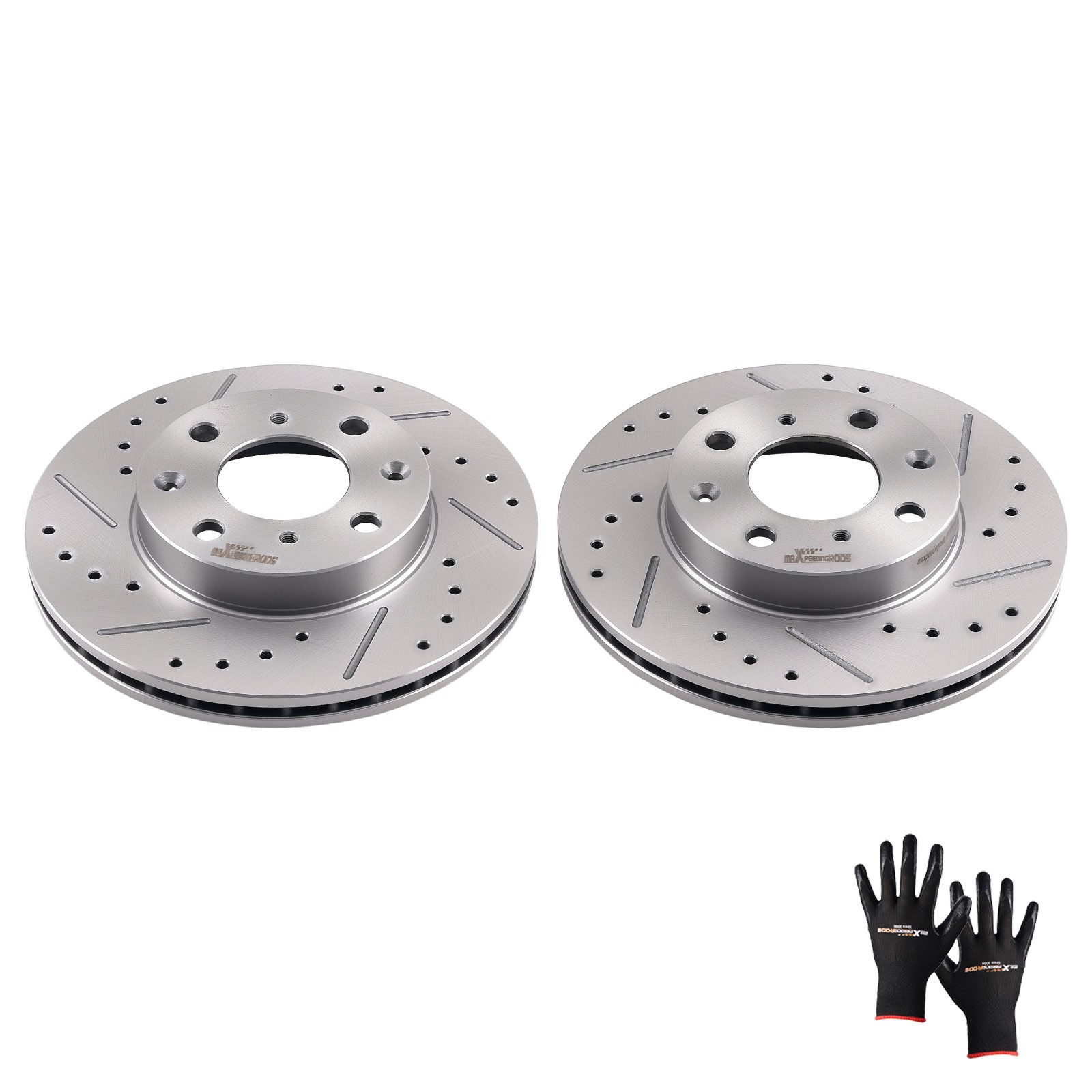 Front Left&Right Side Brake Rotors for Honda Civic/CRX/Civic Del Sol 1990-2000