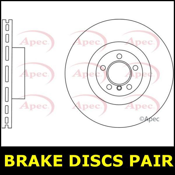 Brake Discs Pair Front FOR RANGE ROVER L322 313bhp 4.4 10->12 Diesel Apec