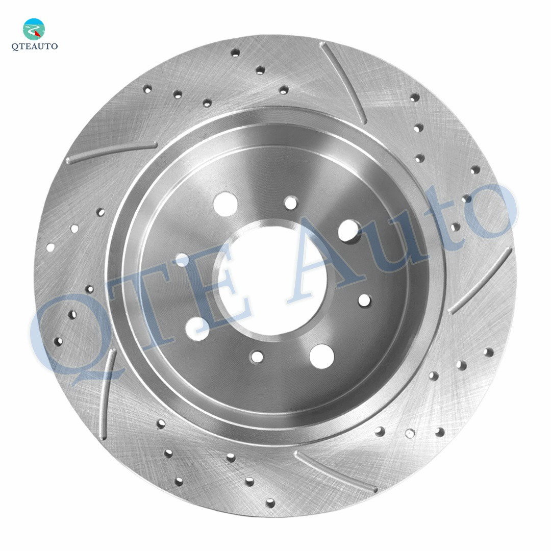 4P Front 262mm-Rear 239mm Drilled Brake Rotors For 1994 1995 Honda Civic DEL SOL