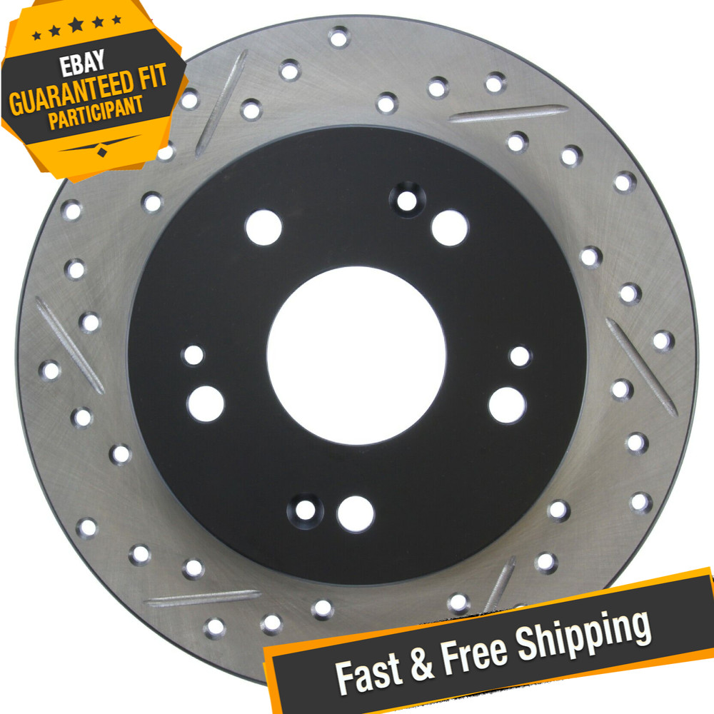 StopTech Sport Drilled & Slotted 1-Piece Rear Brake Rotor for 06-15 Honda Civic