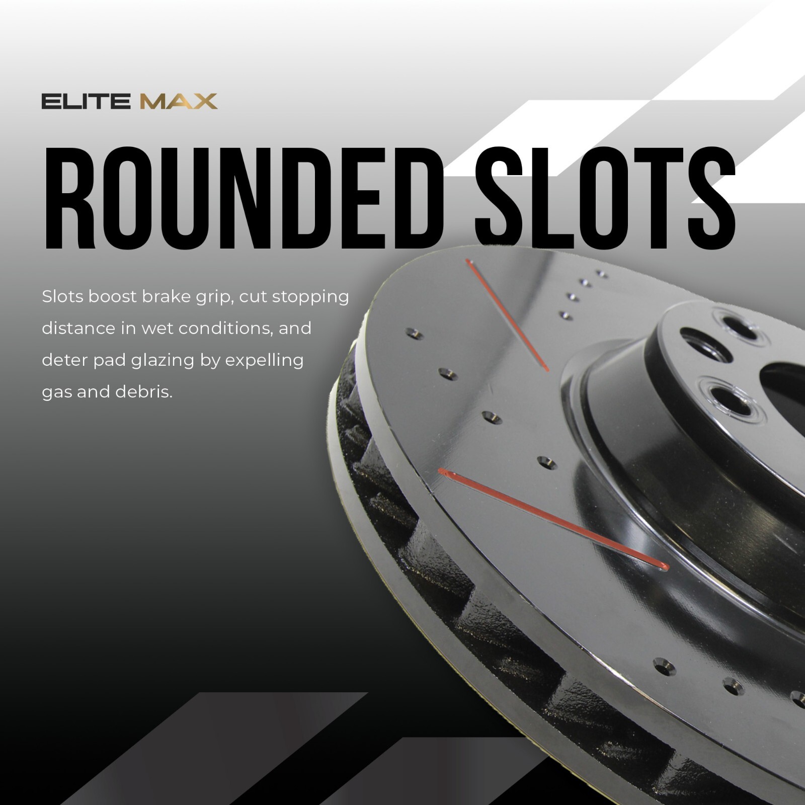 Max Brakes Elite XDS Cross-Drill & Slots F Rotors w/C’mc Brake Pads KT064281