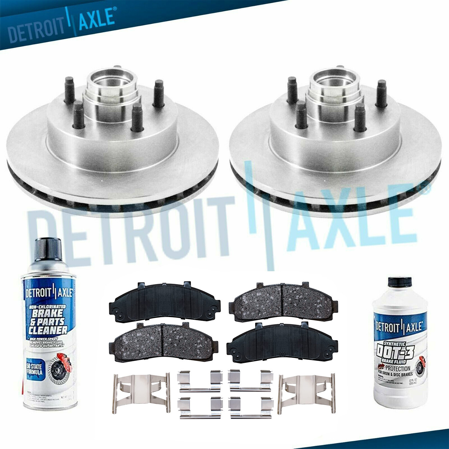 261mm Front Brake Rotor Ceramic Pad Ford Ranger Mazda B2300 B3000 RWD 4Wheel ABS