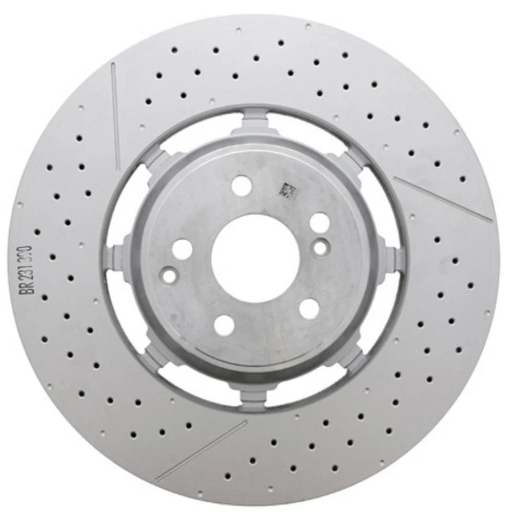 Front Brake Disc 13-20 MB C63 AMG S Base 4.0L Coated Carbon Steel 2314211812