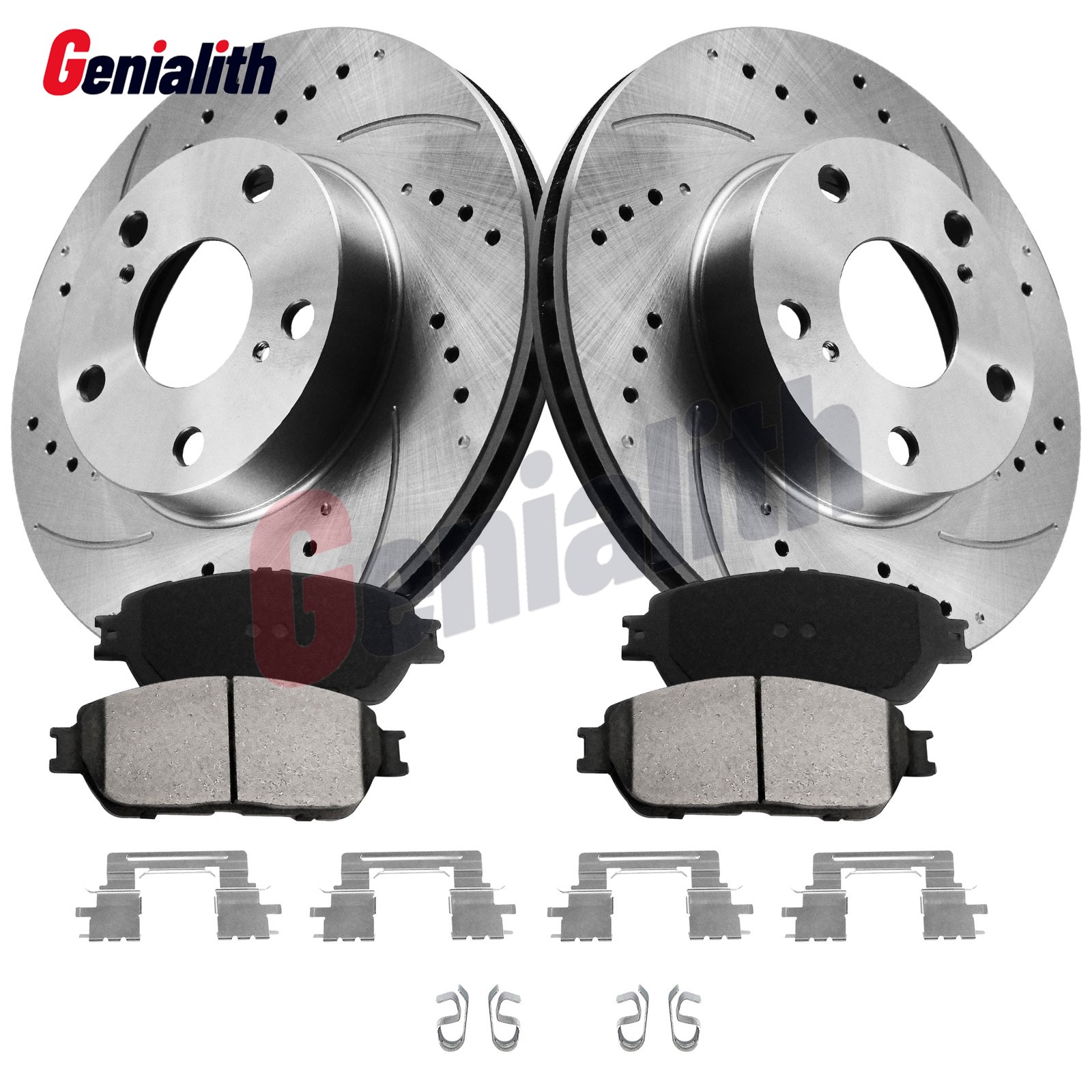 10.8in Front Disc Brake Rotors Brake Pads Kit for 2005-2015 Toyota Tacoma