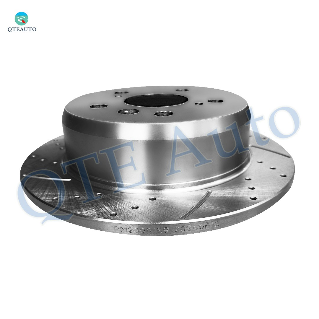 Rear 269mm Drilled Slotted Brake Disc Rotors For 2002-2006 Toyota Camry