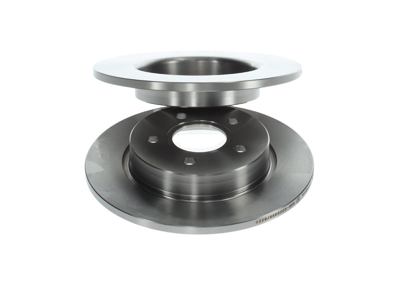 2x Brake Discs Pair Solid Rear 271mm 0986479763 Bosch Set BV612A315BA 1704765