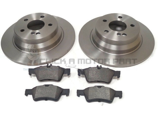 MERCEDES SALOON W211 E200 E220 2002-2009 REAR 2 BRAKE DISCS AND PADS SET NEW
