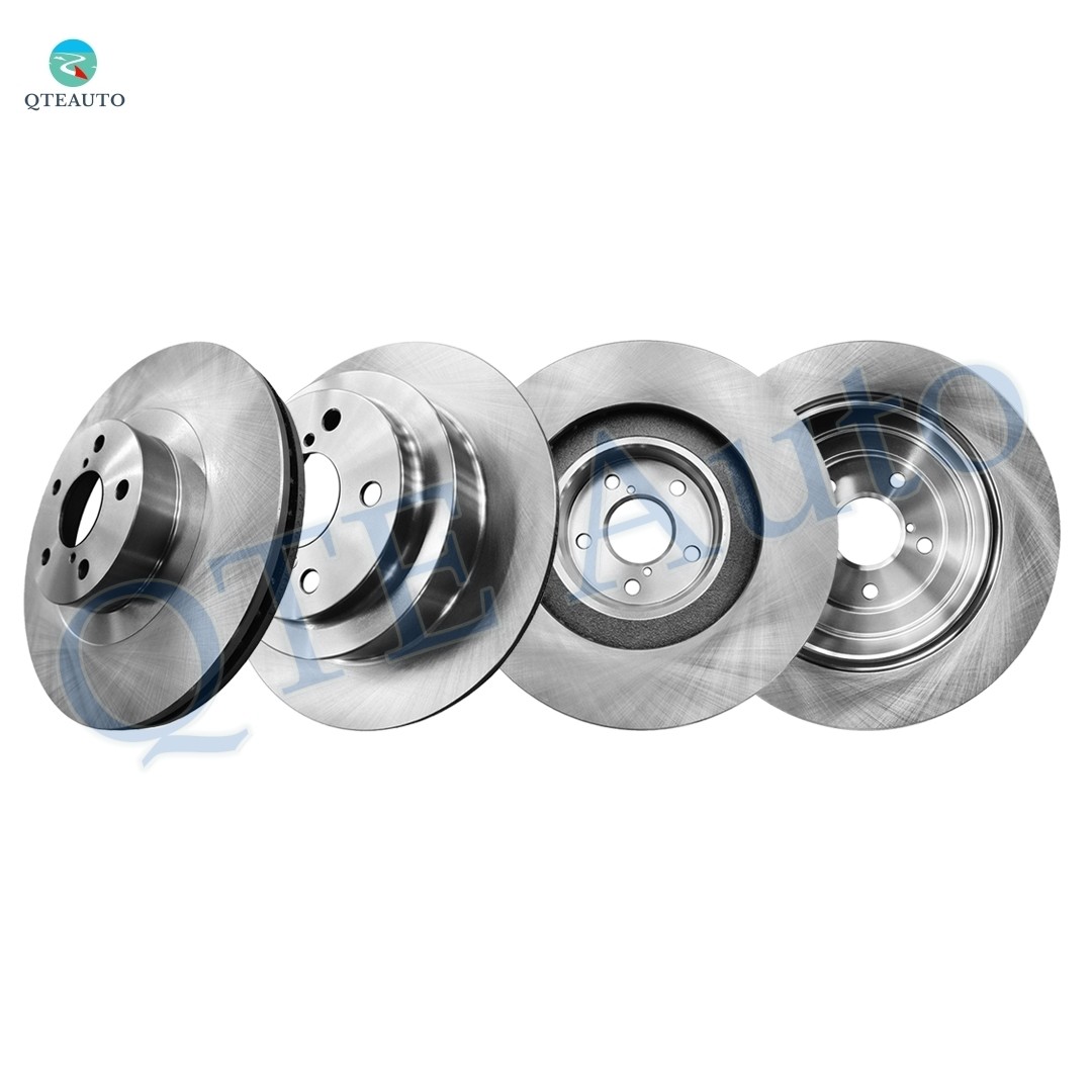 Set of 4 Front 294mm-Rear 265.8mm Brake Disc Rotors For 2005 2006 Saab 9-2X Aero