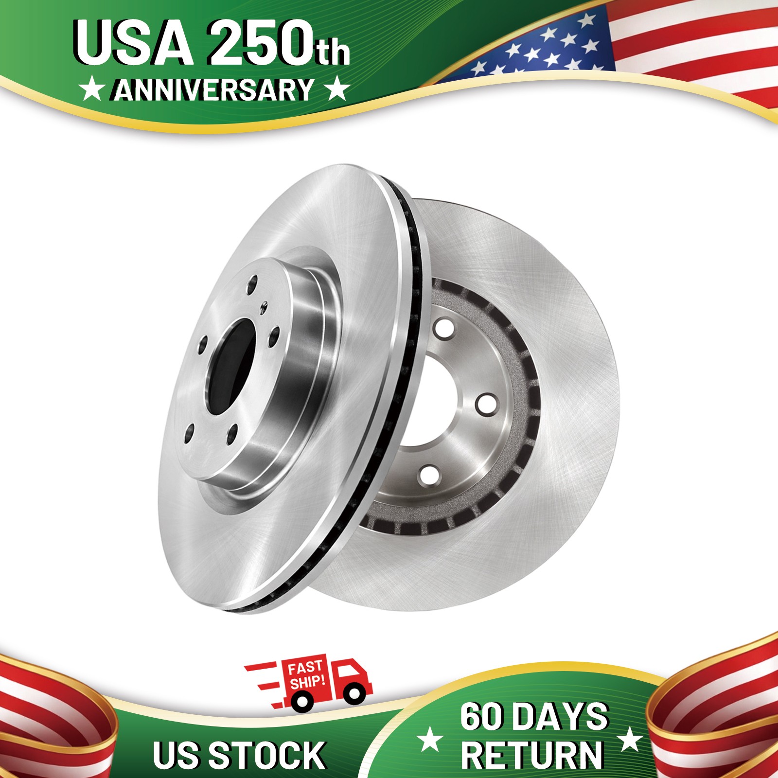 296mm Both (2) Front Disc Brake Rotors for 2003 – 2005 Infiniti G35 Nissan 350Z