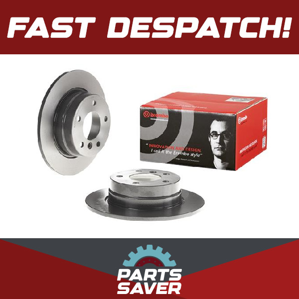2x Brake Discs Pair Solid fits BMW 116 E81, E87 2.0 Rear 08 to 11 N43B20A 280mm