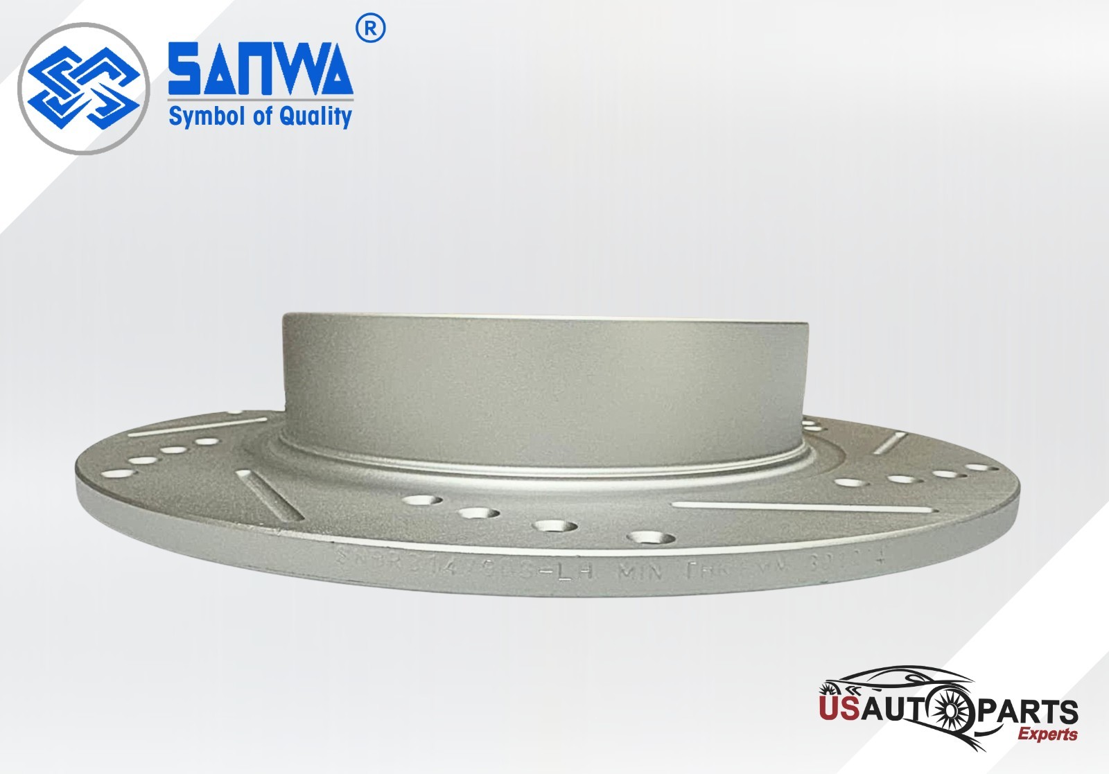 REAR LH BRAKE ROTOR SOLID & GEOMET COATED D&S 282 mm FOR HONDA ACCORD 05-24 3.0L