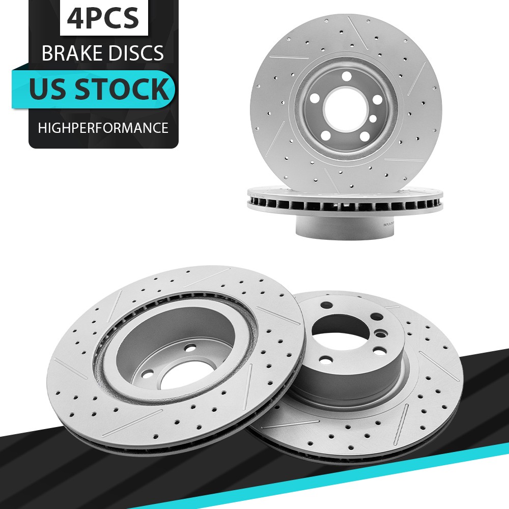 For BMW X3 X4 12.91 inch (328mm) Front 12.99 inch (330mm) Rear Disc Brake Rotors