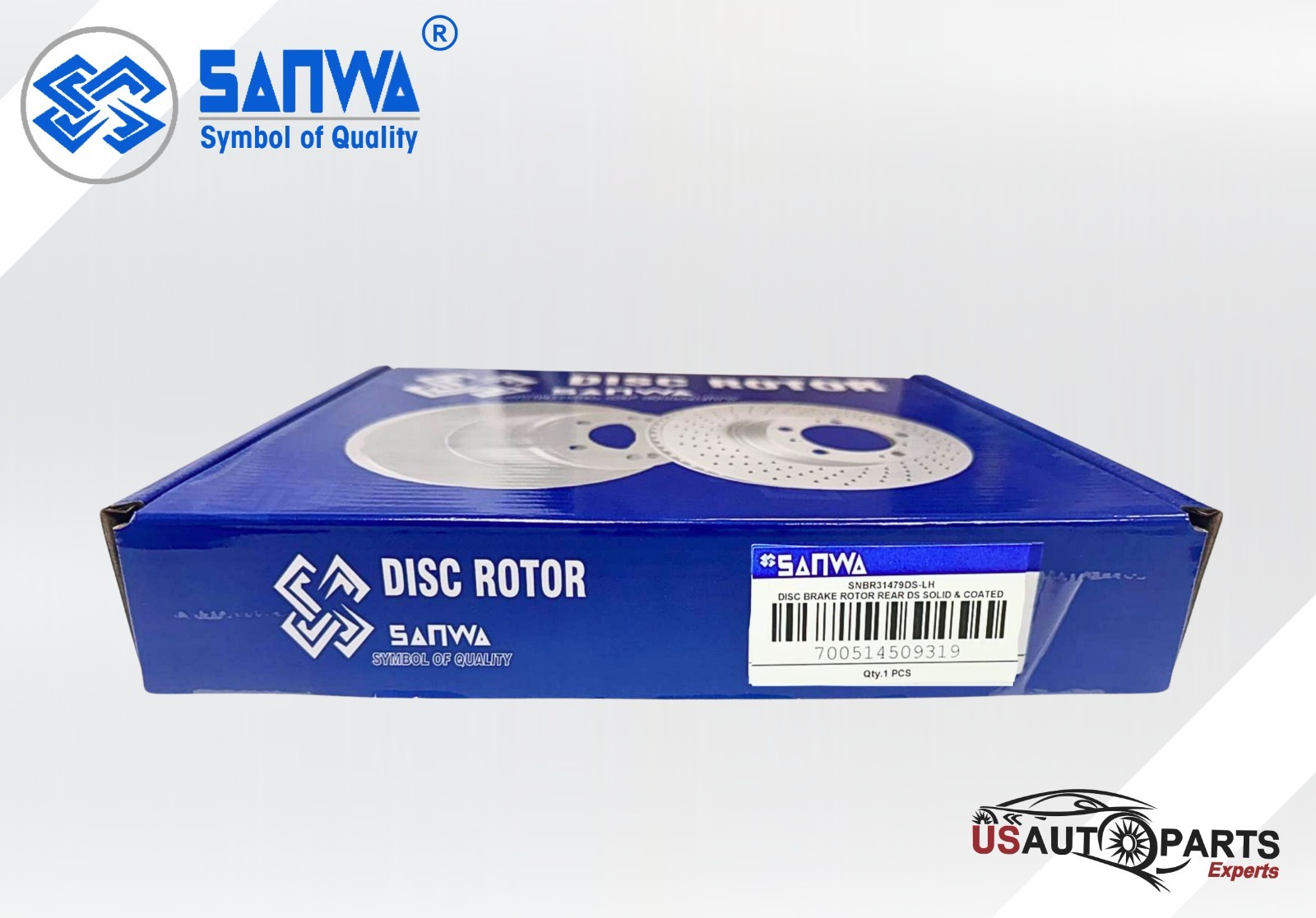 REAR LH BRAKE ROTOR SOLID & GEOMET COATED D&S 282 mm FOR HONDA ACCORD 05-24 3.0L
