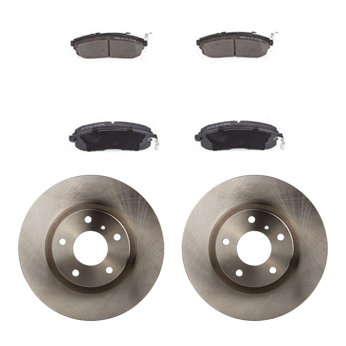 Front Disc Rotors Ceramic Brake Pads for 2003 2004 2005 INFINITI G35