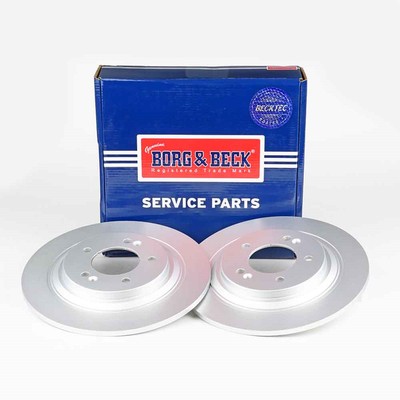 2x Brake Discs Pair Solid fits KIA NIRO Rear 18 to 22 300mm Set B&B 58411D4650