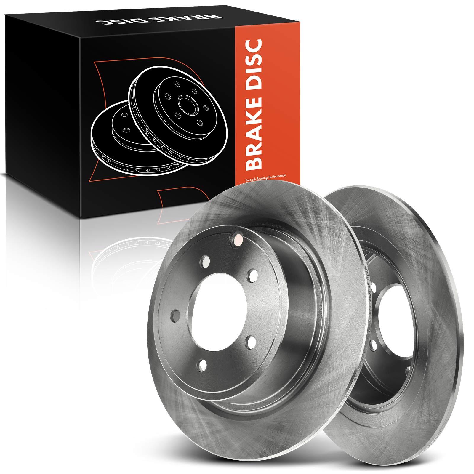 Pair 2 Disc Brake Rotors for Jeep Patriot Compass Dodge Chrysler Mitsubishi Rear