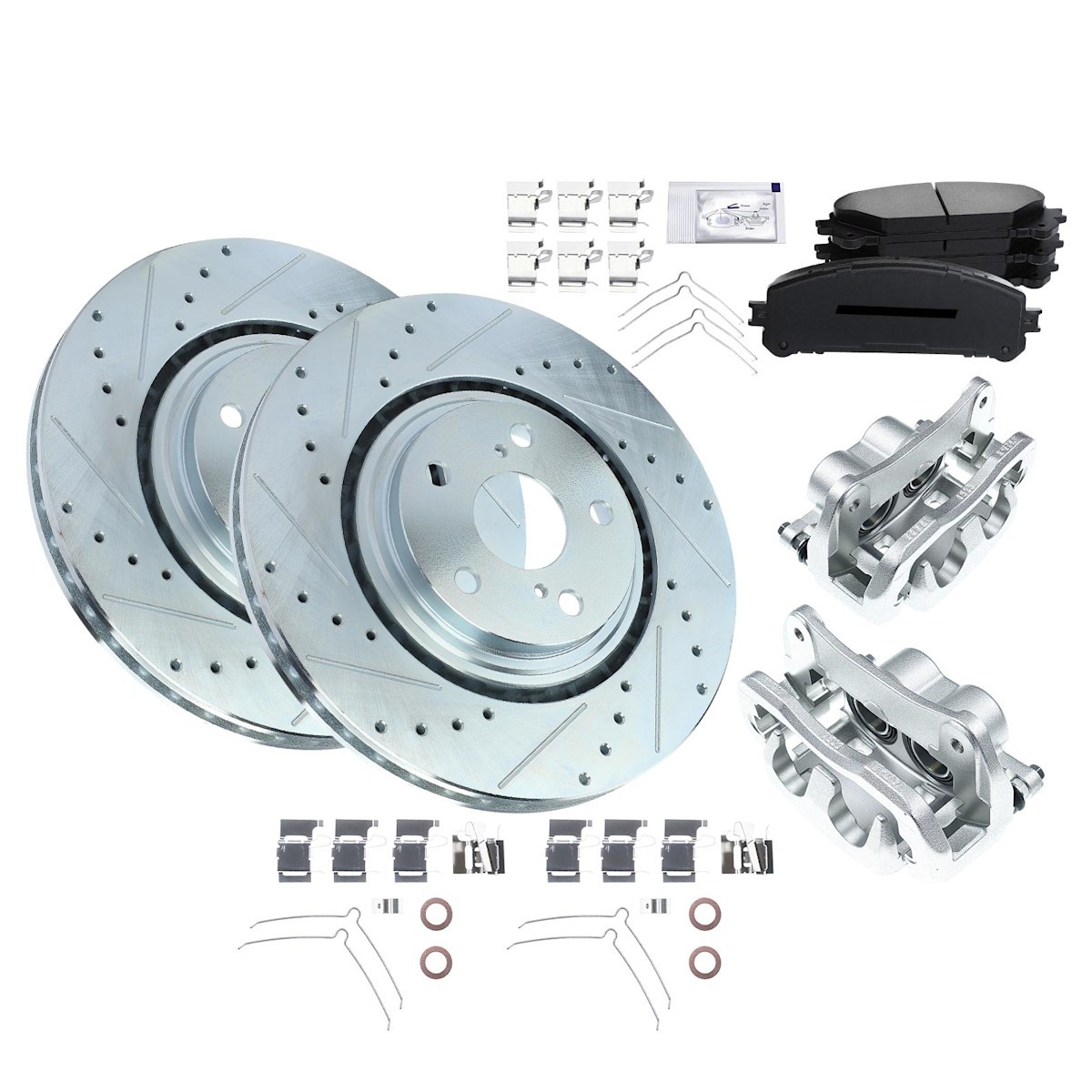 2-Wheel Set Brake Kit With Calipers Front for Lexus NX300 NX300h NX200t RX450h