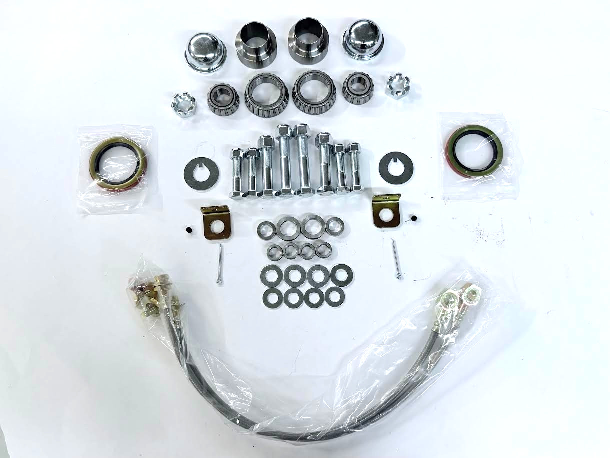 1948-1956 Ford F1 F100 Half Ton Truck Drilled Slotted Disc Brake Kit 5 x 4-1/2″