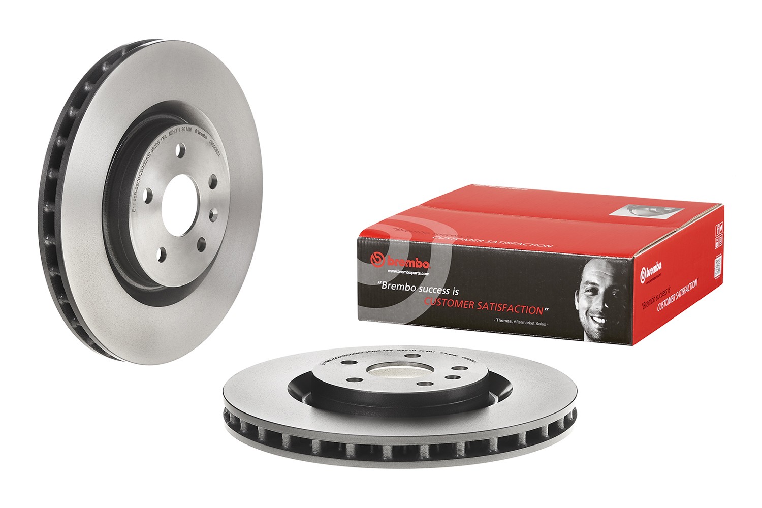 Brembo Front Pillar Vented 355mm Disc Brake Rotor For Regal GS Camaro SS G8 GXP