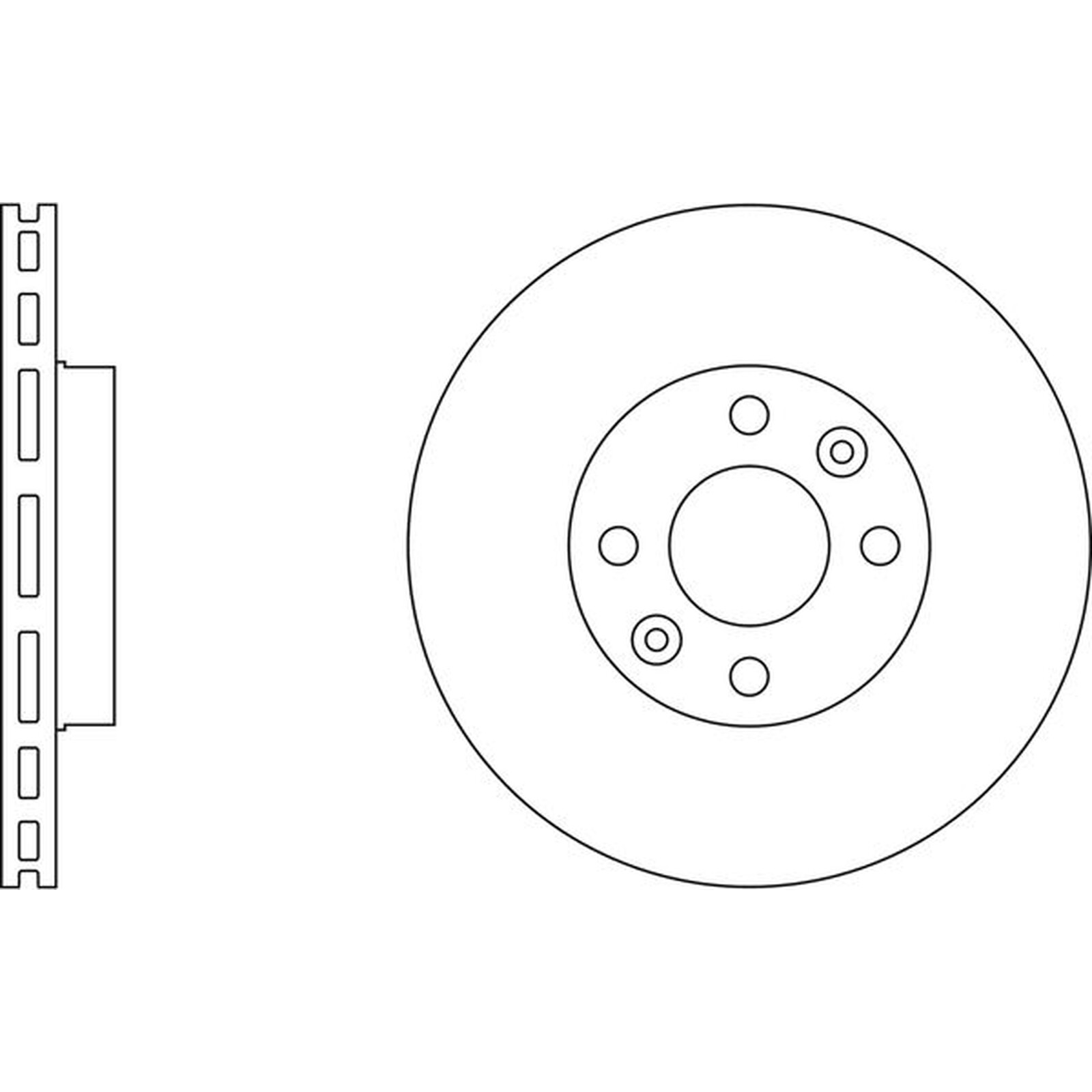 Apec Blue Brake Disc – Front SDK6062 – Fits selected Nissan and Renault vehicles