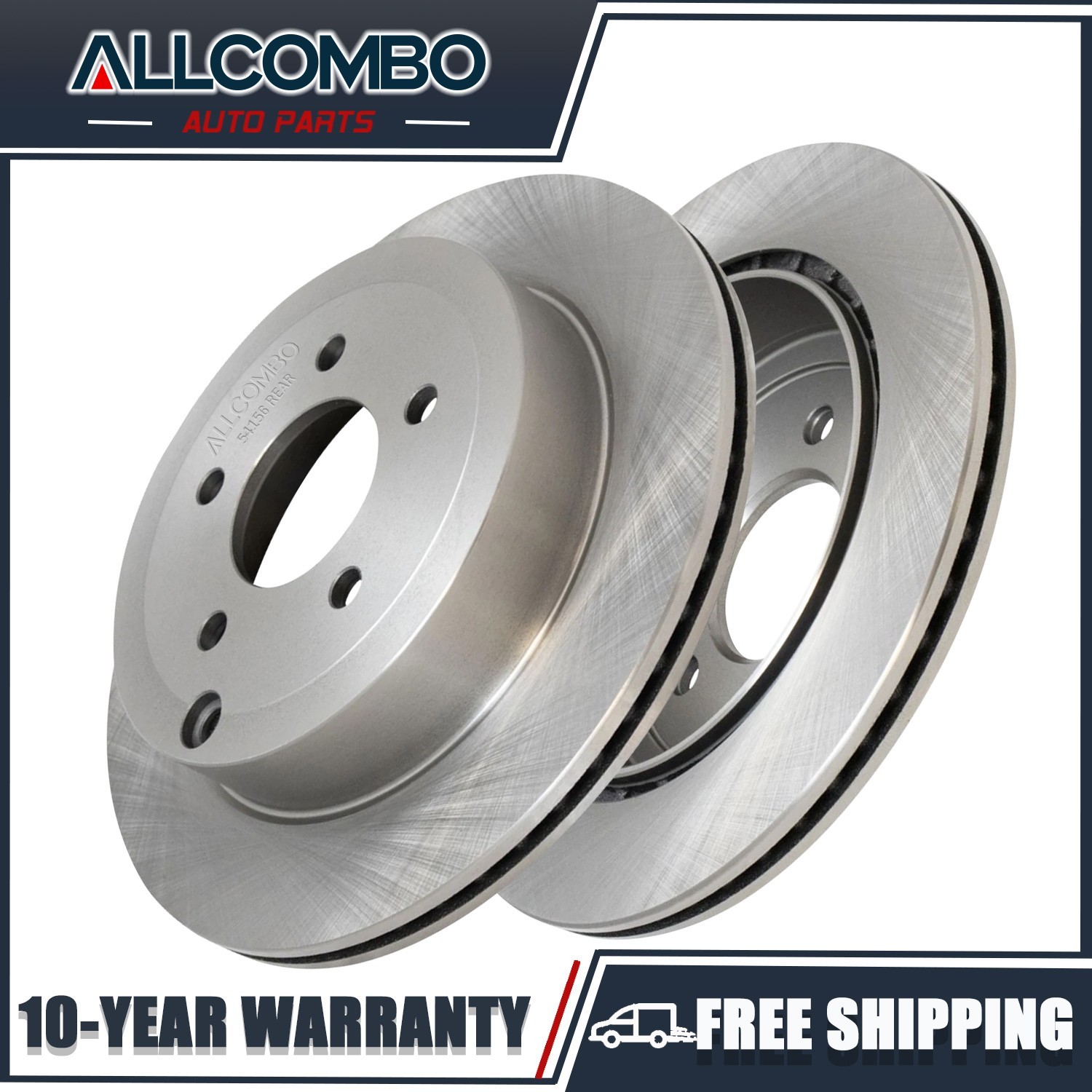 11.89 inch Rear Disc Brake Rotors for 2007 2008 2009 2010 Lincoln MKX V6 3.5L