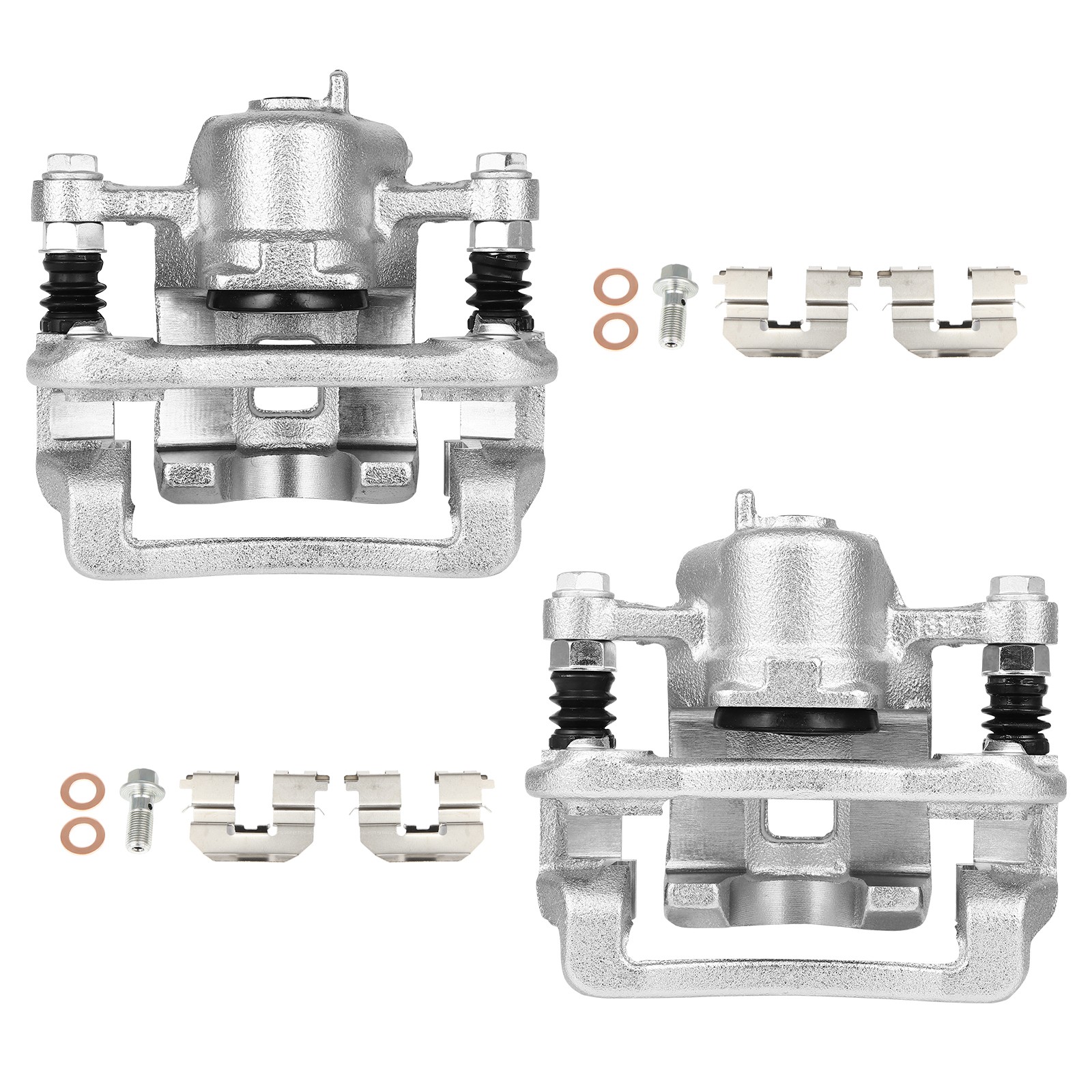 Rear Left Right Brake Calipers w/ Bracket 2pcs For 2008-2010 Hyundai Sonata